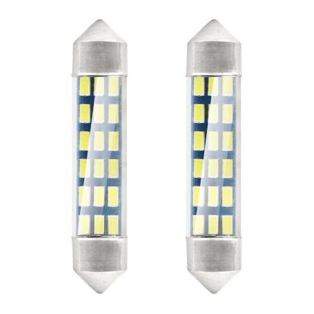 AMiO LED pirnid, 2 tk, 18SMD, C5W, 41 mm, 12 V | HL Autoosad