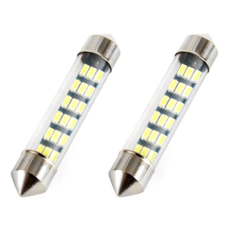 AMiO LED pirnid, 2 tk, 18SMD, C5W, 41 mm, 12 V | HL Autoosad