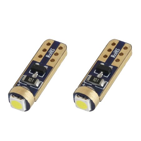 AMiO LED pirnid, 2 tk, T5, 1SMD, 12 V, valge | HL Autoosad