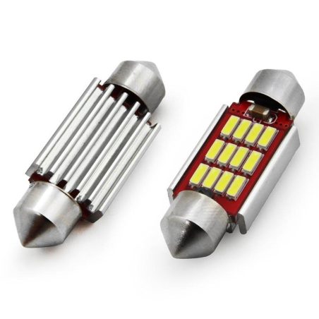 AMiO LED pirnid, 2 tk, CANbus 12smd 39 x 12 mm | HL Autoosad