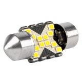AMiO LED pirnid, 2 tk 12SMD C5W 2016 x 31 mm 12/24 | HL Autoosad