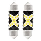 AMiO LED pirnid, 2 tk 12SMD C5W 2016 x 39 mm 12/24 | HL Autoosad