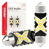 AMiO LED pirnid, 2 tk 12SMD C5W 2016 x 39 mm 12/24 | HL Autoosad