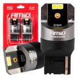 AMiO LED pirnid, 2 tk CANbus W21W 4 x 3030SMD valge | HL Autoosad