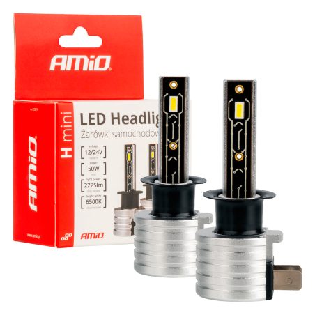 AMiO LED pirnid, 2 tk H-mini H1 12–24 V 50 W | HL Autoosad
