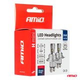 AMiO LED pirnid, 2 tk h-mini H4/H19 LED 12-24 W | HL Autoosad