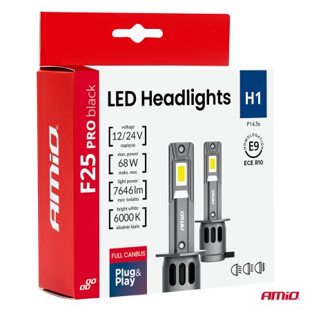 AMiO LED pirnid, 2 tk H1 68 W 12 V 24 V CANbus | HL Autoosad