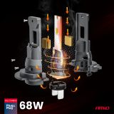 AMiO LED pirnid, 2 tk H7 68 W 12 V/24 V CANbus | HL Autoosad