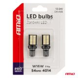 AMiO LED pirnid CANbus T15e W16W 54 x 4014 SMD valge | HL Autoosad