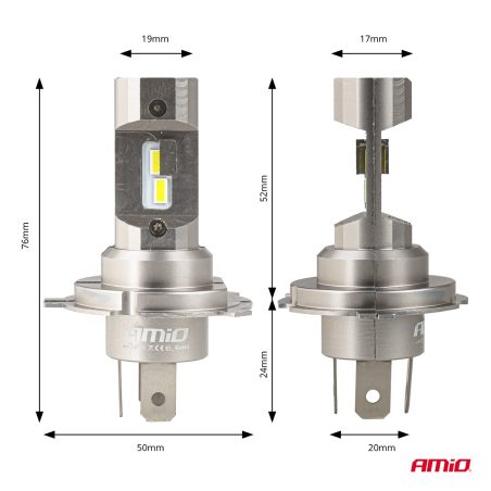 AMiO LED pirnid H25 CANbus H4 H19 12 V 36 W | HL Autoosad