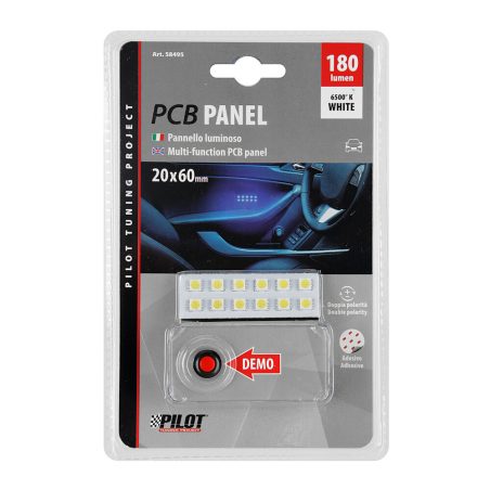 Lampa LED plaat 12-LEDI 20 x 60 mm valge | HL Autoosad