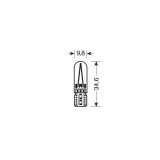 Lampa LED T10, COB, 2 tk, 9–32 V, W2,1x9,5d, valge | HL Autoosad