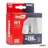 AMiO lumitec halogeenpirn H1, 2 tk 12 V 55 W + 135 | HL Autoosad