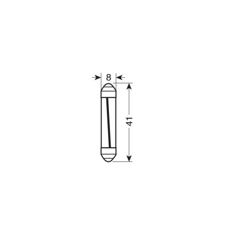 Lampa mega LED, 1 tk, 12 V, 8 x 41 mm, Ø 8,5 mm | HL Autoosad