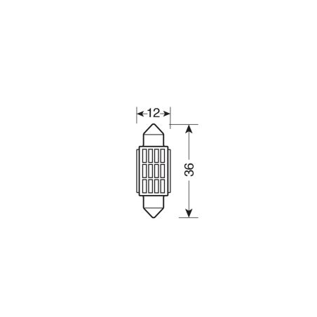 Lampa mega LED, 1 tk, 10–30 V, 12 x 36 mm | HL Autoosad