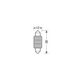 Lampa mega LED, 1 tk, 10–30 V, 12 x 36 mm | HL Autoosad