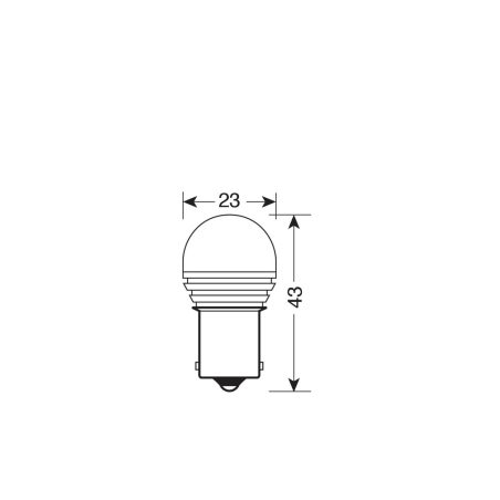 Lampa pirn, 1 tk, mega LED, 1 SMD x 9, 10–30 V, BA15s | HL Autoosad