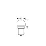 Lampa pirn, 1 tk, mega LED, 1 SMD x 9, 10–30 V, BA15s | HL Autoosad
