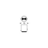 Lampa pirn, 1 tk, mega LED, 1 smd, 10–30 V, BAY15d | HL Autoosad