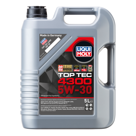 Liqui Moly Top Tec 4300 5W-30 mootoriõli C2 5 L | HL Autoosad