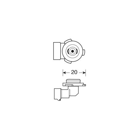 Lampa pirn H10 12 V, 42 W, sokkel PY20D | HL Autoosad