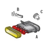 MTA Superseal pistikupesa, 5-klemmiline, must, 1,5 mm² | HL Autoosad