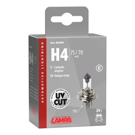 Lampa pirn halogeen 24 V H4 75/70 W P43t E-mark | HL Autoosad