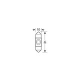 Lampa pirn Hüperled, 10 x 31 mm, 1smd, 10 W, 12 V, val | HL Autoosad