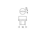 Lampa pirnid, 2 tk, P27/7W - 27/7 W - W2,5x16q | HL Autoosad
