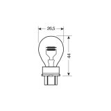 Lampa pirnid, 2 tk, P27/7W - 27/7 W - W2,5x16q | HL Autoosad