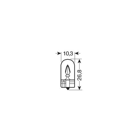 Lampa pirnid, 2 tk, 5 W 12 V, W2,1 9,5D simised | HL Autoosad