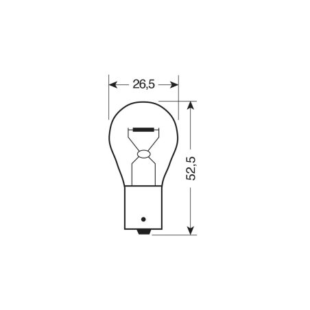Lampa pirnid, 2 tk, sinised, P21W - 21 W - BA15s | HL Autoosad