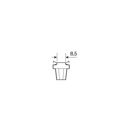 Lampa pirnid, 2 tk, 1 LED, B8,5D punane | HL Autoosad