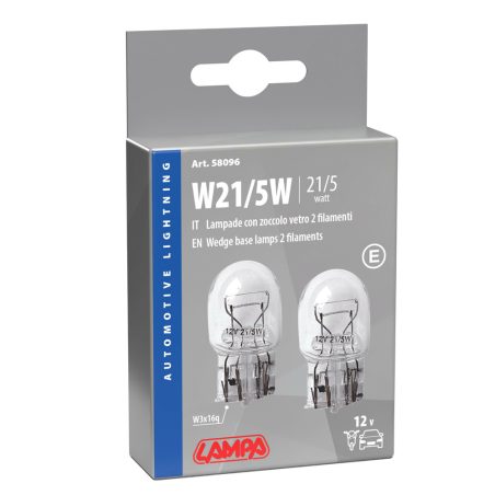 Lampa pirnid, 2 tk, 12 V 21/5 W soklita W3 | HL Autoosad