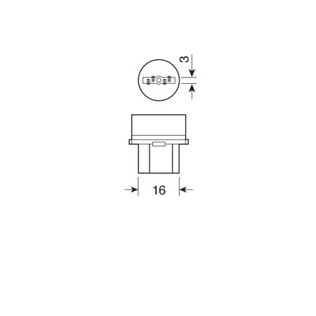Lampa pirnid, 2 tk, 12 V 21/5 W soklita W3 | HL Autoosad