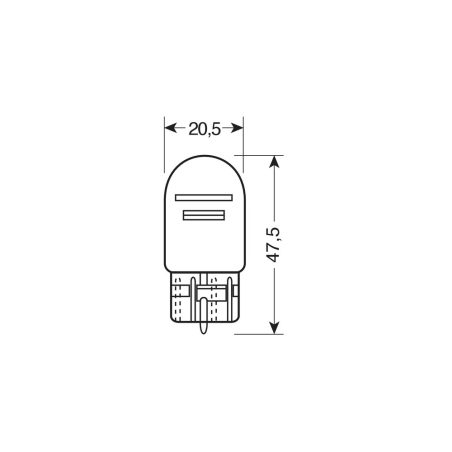 Lampa pirnid, 2 tk, 12 V 21/5 W soklita W3 | HL Autoosad