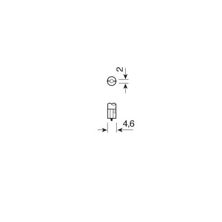 Lampa pirnid, 2 tk 1,2 W T5 W2 4,6D 12 V | HL Autoosad