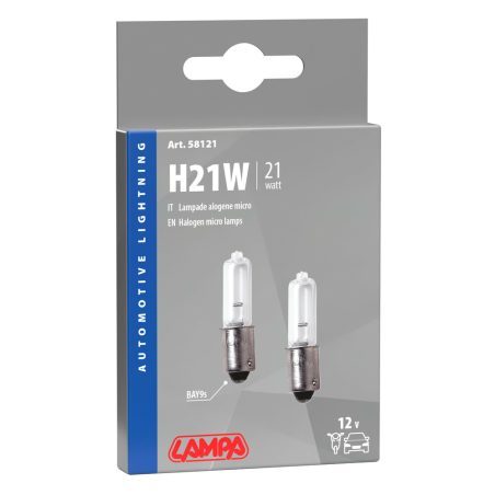 Lampa pirnid, 2 tk 12 V 21 W BAY9S | HL Autoosad