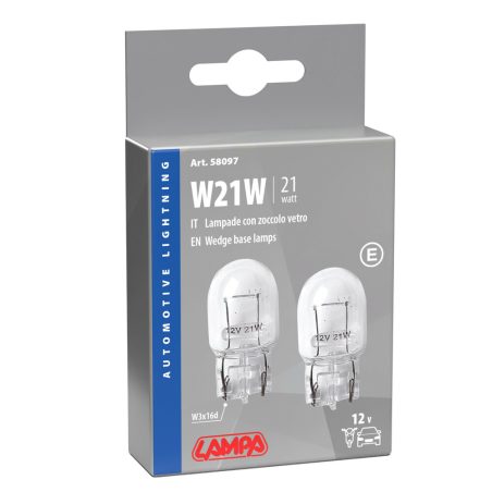Lampa pirnid, 2 tk 12 V 21 W soklita W3 | HL Autoosad