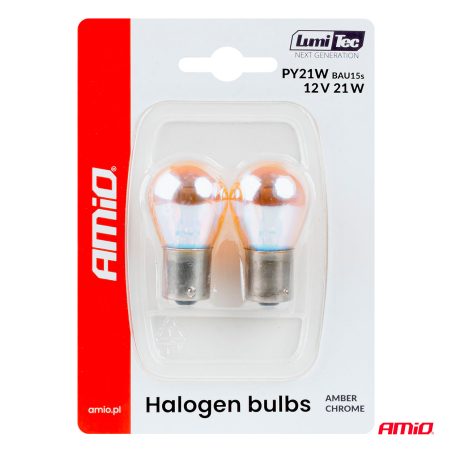 AMiO pirnid, 2 tk PY21W 12 V 21 W BAU15S oranž | HL Autoosad