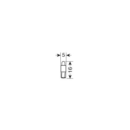 Lampa pirnid, 5 tk 1led T3, 12 V W2 4,6d | HL Autoosad