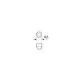 Lampa pirn LED, 2 tk, SV8,5-8, 10 x 35 mm, valge | HL Autoosad