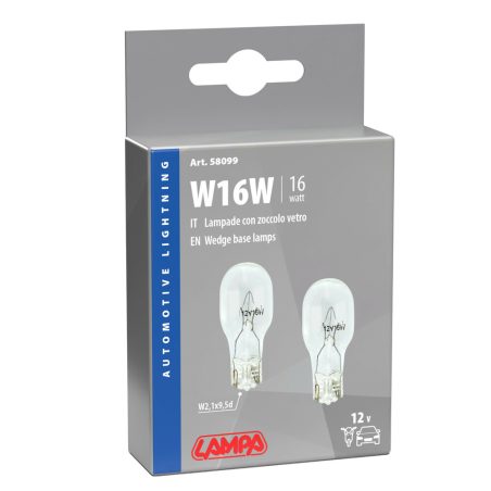 Lampa pirn soklita 16 W 12 V, valge | HL Autoosad