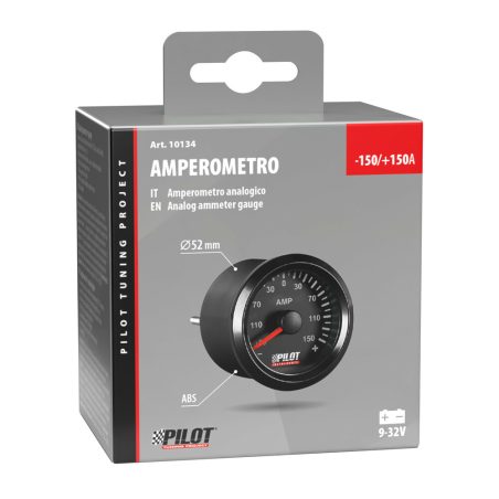 Lampa ampermeeter ±150 A, must | HL Autoosad