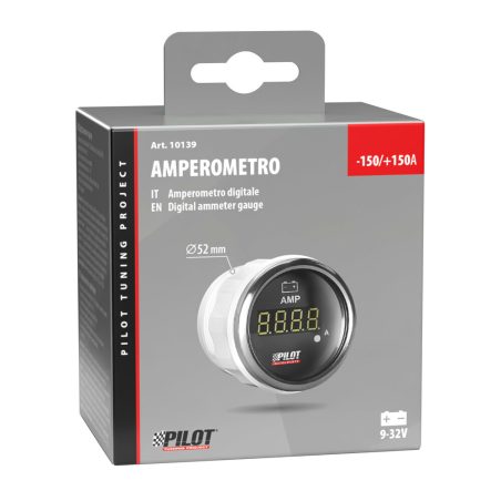 Lampa digitaalne ampermeeter, must | HL Autoosad