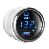 Lampa voltmeeter, must, süvistatav | HL Autoosad