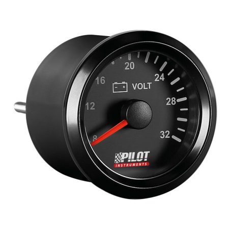 Lampa voltmeeter Ø 52 mm, must | HL Autoosad