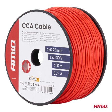 AMiO kaabel 1 x 0,75 mm² 100 m 3,75 A 12/230 V | HL Autoosad