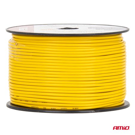 AMiO kaabel 1 x 1 mm² 100 m 5 A 12/230 V kollane | HL Autoosad