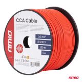 AMiO kaabel 1 x 1 mm² 100 m 5 A 12/230 V punane | HL Autoosad